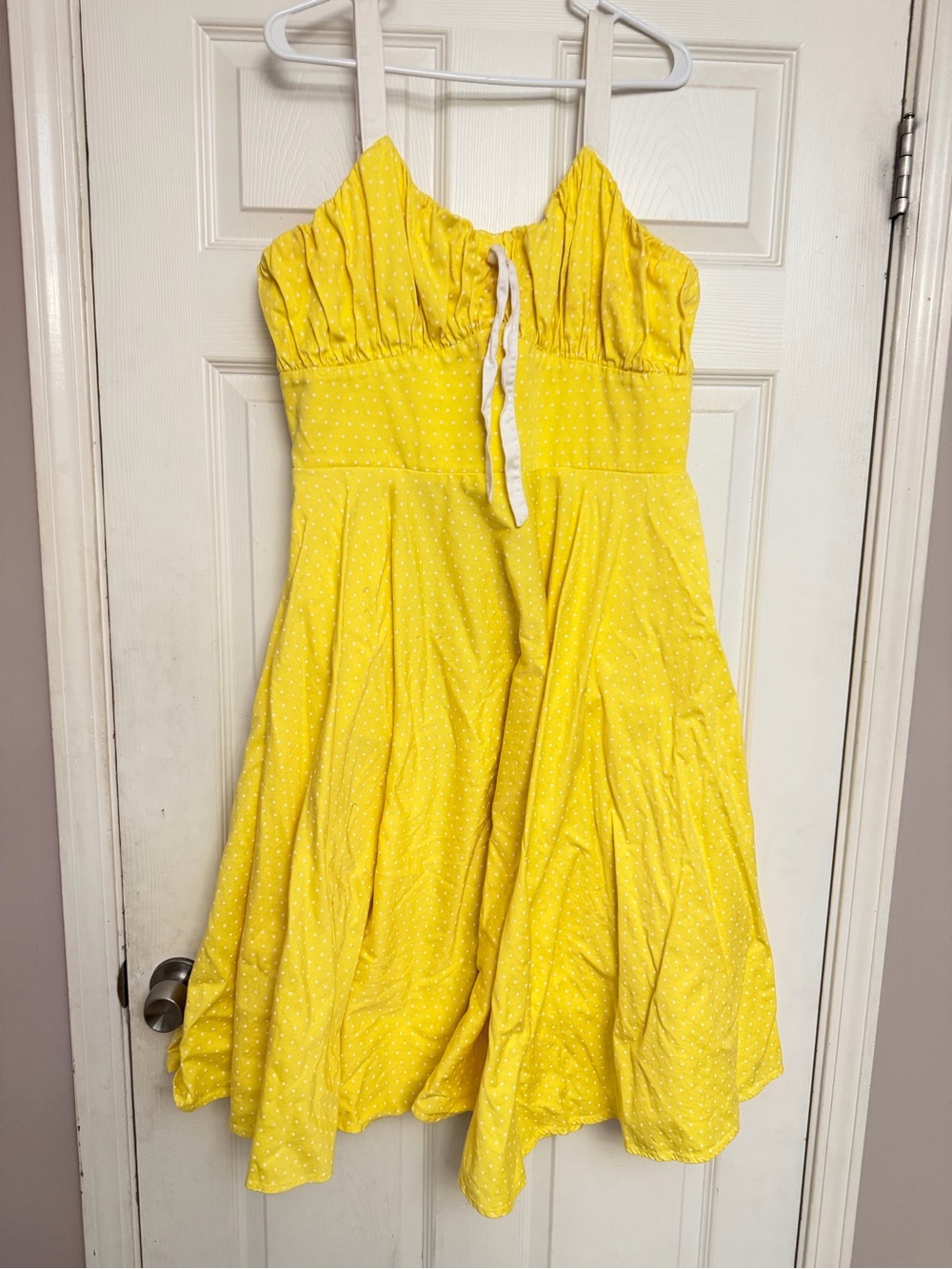 Pinup Couture Yellow Polka Dot Sundress